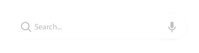 Empty search bar representing the gap between how a product is positioned and how users actually search for it in PPC campaigns