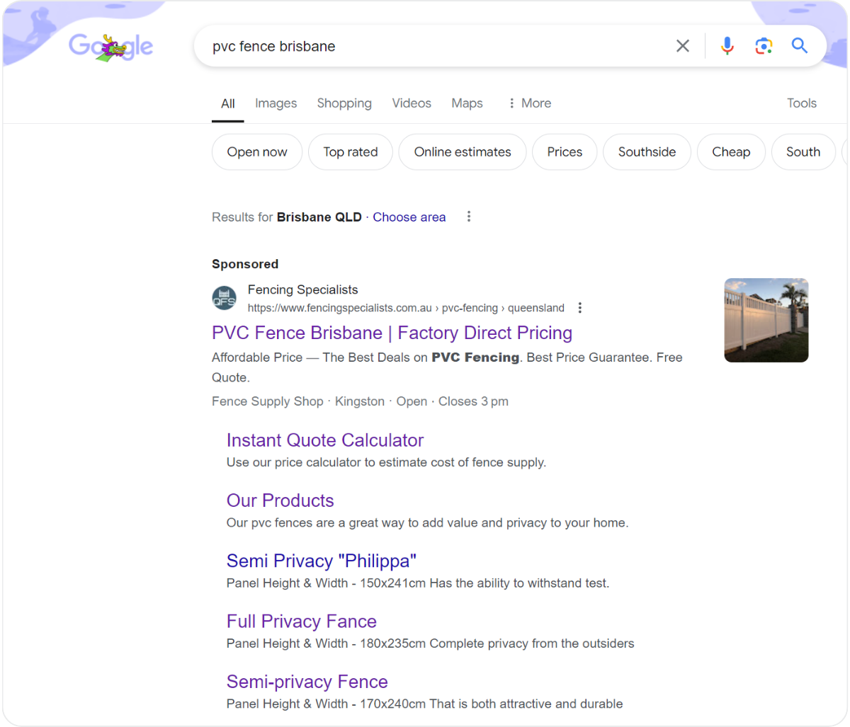 Item issues screenshot